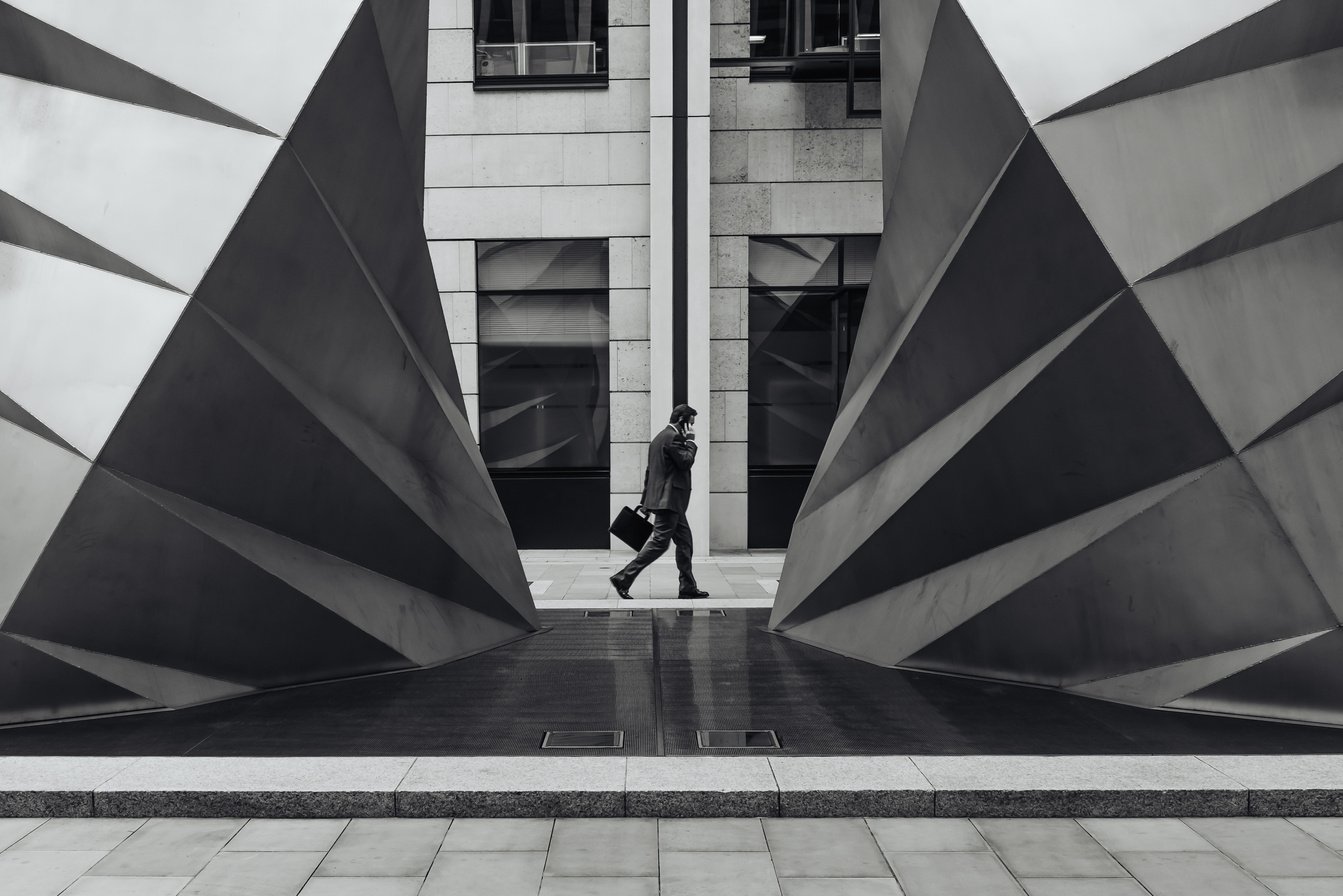 Man Carrying Suitcase